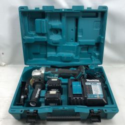 ◇◇ MAKITA マキタ 研磨工具 ディスクグラインダー 充電器・充電池2個付 コードレス式 18v GA508D ブルー Cランク