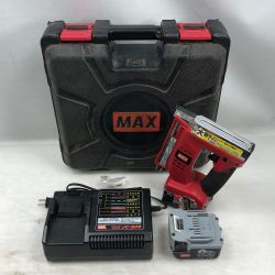 ◇◇ MAX マックス 工具関連用品 バッテリー式タッカ 充電器・充電池2個・ケース付 14.4v TG-Z3-BC レッド Cランク
