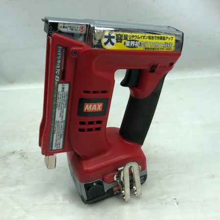  MAX マックス 工具関連用品 バッテリー式タッカ 充電器・充電池2個・ケース付 14.4v TG-Z3-BC レッド