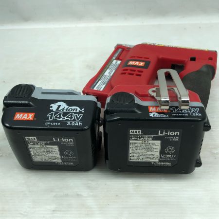  MAX マックス 工具関連用品 バッテリー式タッカ 充電器・充電池2個・ケース付 14.4v TG-Z3-BC レッド