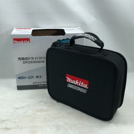  MAKITA マキタ 締め付け工具 ドライバドリル 未使用品(S) 付属品完備 コードレス式 DF033DSHS ブルー