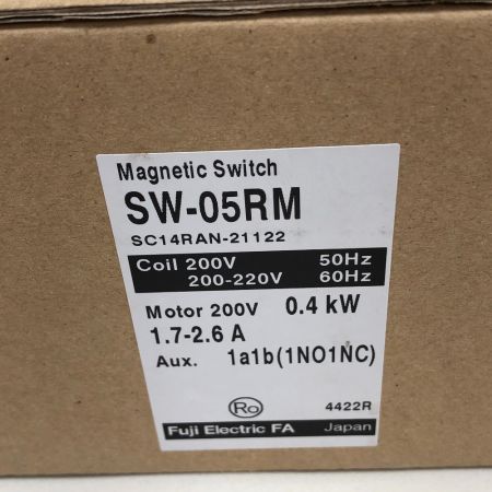  富士電機 工具関連用品 可逆形電磁開閉器 2個セット 未使用品(S) SW-05RM ブラック