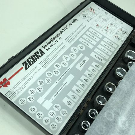  WURTH 工具 ハンドツール ソケットレンチセット 42ピース ZEBRA