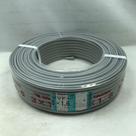  YAZAKI 工具 電材 VVFケーブル 未使用品(S) 25.04 3x1.6 グレー