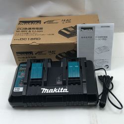 ◇◇ MAKITA マキタ 工具関連用品 ２口急速充電器 本体のみ DC18RD ブラック Bランク