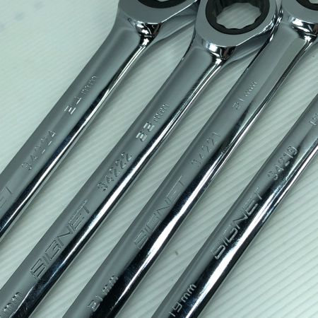  SIGNET 工具 ハンドツール ギアレンチセット 4本セット 24ｍｍ・22ｍｍ・21ｍｍ・19ｍｍ
