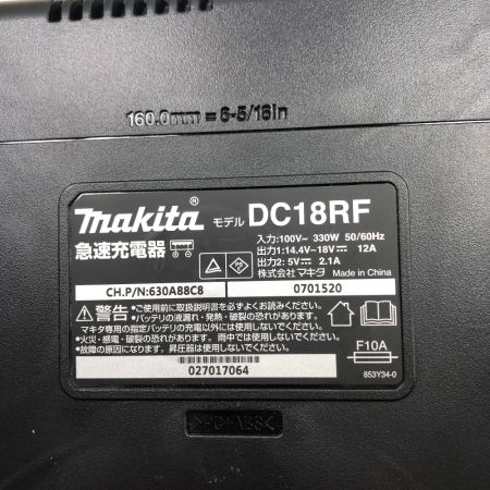  MAKITA マキタ 工具関連用品 充電器 程度A 本体のみ DC18RF ブラック