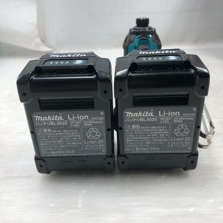  MAKITA マキタ 締め付け工具 インパクトドライバ 未使用品(S) 付属品完備 コードレス式 40v TD002GRDX ブルー