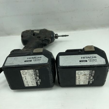  HITACHI 日立 締め付け工具 インパクトドライバ WH18DDL ブラック