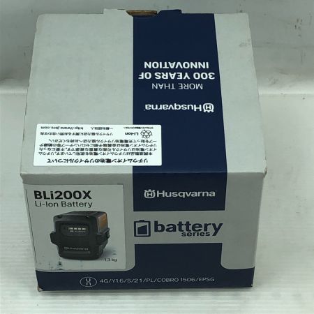  Husqvarna ハスクバーナ 工具関連用品 バッテリー 未使用品(S) 本体のみ BLi200X グレー