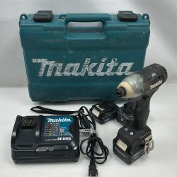 ◇◇ MAKITA マキタ 締め付け工具 インパクトドライバ 充電器・充電池3個・ケース付 コードレス式 TD111DSMXB ブルー Cランク