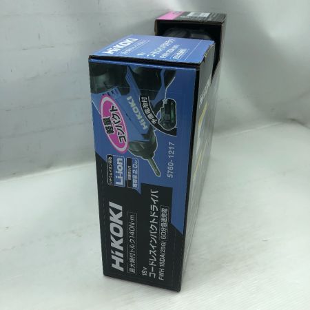   定番工具 18V コードレスインパクトドライバ HiKOKI 18Vｺｰﾄﾞﾚｽｲﾝﾊﾟｸﾄﾄﾞﾗｲﾊﾞ FWH18DA(2BG)