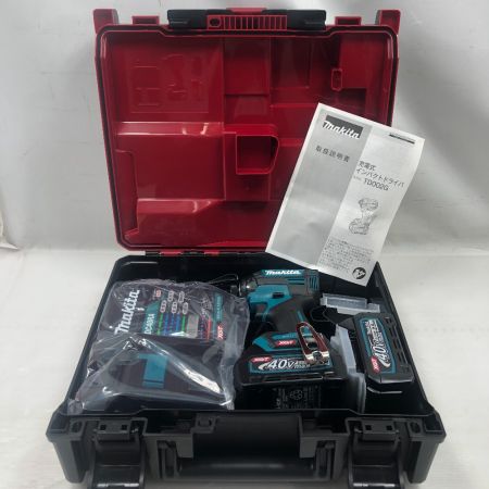  MAKITA マキタ 締め付け工具 インパクトドライバ 未使用品(S) 付属品完備 コードレス式 40v TD002GRDX ブルー