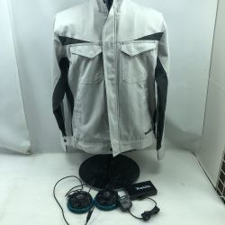 ◇◇ MAKITA マキタ 工具関連用品 空調服 Lサイズ バッテリー・ファン付 BL1055B/FJ213D ライトグレー Cランク