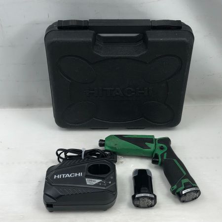  HITACHI 日立 締め付け工具 ペン型インパクトドライバ 充電器・充電池2個・ケース付 WH7DL グリーン