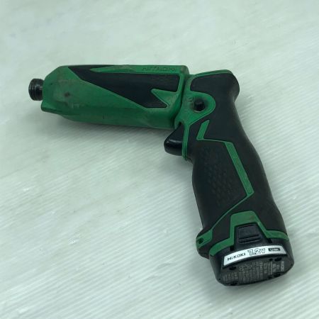  HITACHI 日立 締め付け工具 ペン型インパクトドライバ 充電器・充電池2個・ケース付 WH7DL グリーン