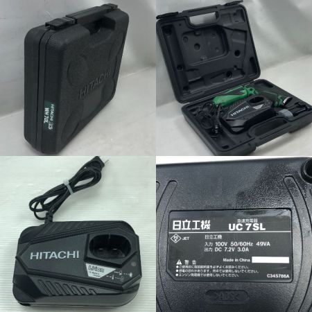  HITACHI 日立 締め付け工具 ペン型インパクトドライバ 充電器・充電池2個・ケース付 WH7DL グリーン