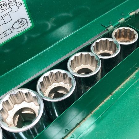  TONE トネ 工具 ハンドツール ソケットレンチセット 程度C 付属品完備 200M グリーン