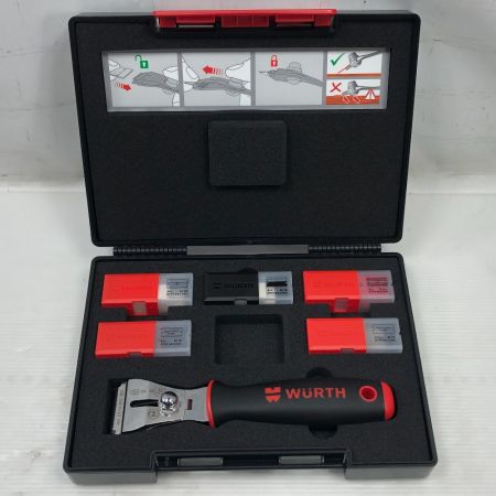  WURTH 工具 ハンドツール スクレーパー 未使用品(S) 付属品完備 0714662023 レッド