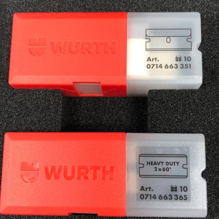  WURTH 工具 ハンドツール スクレーパー 未使用品(S) 付属品完備 0714662023 レッド