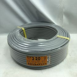 ◇◇ 富士電線工業 工具 電材 VVFケーブル 未使用品(S) 3芯 2.0mm×100m グレー Sランク