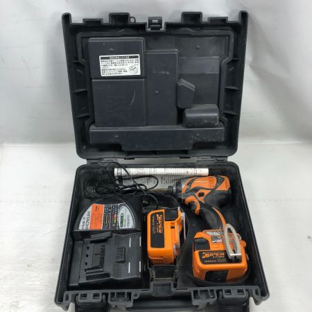 HITACHI 日立 締め付け工具 インパクトドライバ 充電器・充電池2個・ケース付 コードレス式 WH14DBAL2 オレンジ