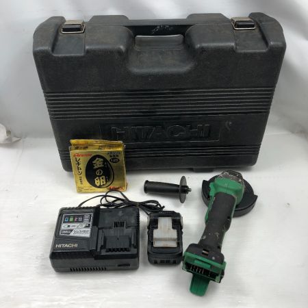  HiKOKI ハイコーキ 研磨工具 ディスクグラインダー 充電器・充電池1個・ケース付 コードレス式 G3613D グリーン