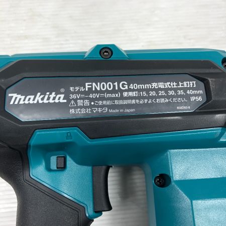  MAKITA マキタ 工具関連用品 充電式フィニッシュネイラ 程度A ケース付 コードレス式 40v　仕上げ釘付 FN001GZK ブルー