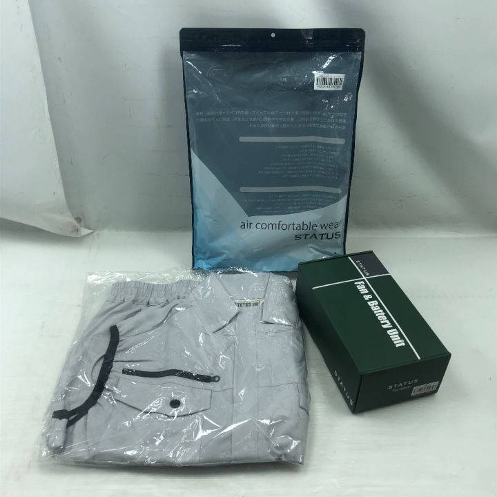 ステータスユニ 工具関連用品 空調服 未使用品(S) バッテリー・ファン 