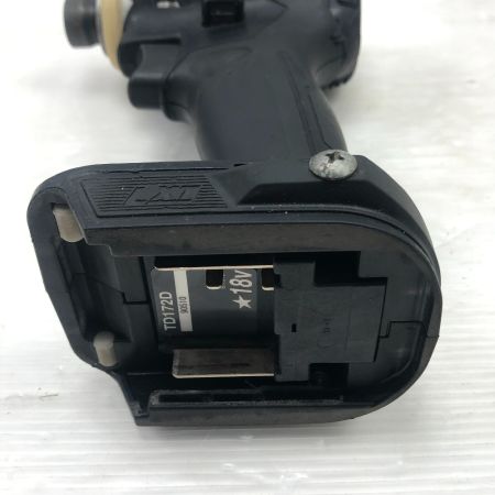  MAKITA マキタ 締め付け工具 インパクトドライバ 本体のみ コードレス式 18v TD172D ブラック