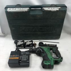 ◇◇ HiKOKI ハイコーキ 締め付け工具 ハンマドリル 充電器・充電池2個・ケース付 コードレス式 DH18DPA グリーン Cランク