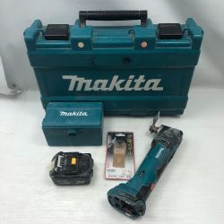 ◇◇ MAKITA マキタ 切断工具 マルチツール 充電池1個・ケース コードレス式 18v TM51D ブルー Cランク