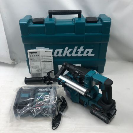  MAKITA マキタ 締め付け工具 ハンマドリル 未使用品(S) 充電器・充電池2個・ケース付 コードレス式 40v HR010GRDXV ブルー