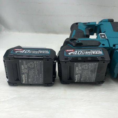  MAKITA マキタ 締め付け工具 ハンマドリル 未使用品(S) 充電器・充電池2個・ケース付 コードレス式 40v HR010GRDXV ブルー