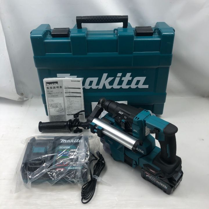 ◇◇MAKITA マキタ 締め付け工具 ハンマドリル 未使用品(S) 充電器・充電池2個・ケース付 コードレス式 40v HR010GRDXV ブルー MAKITA マキタ 締め付け工具 ハンマドリル 未使用品(S) 充電器・充電池