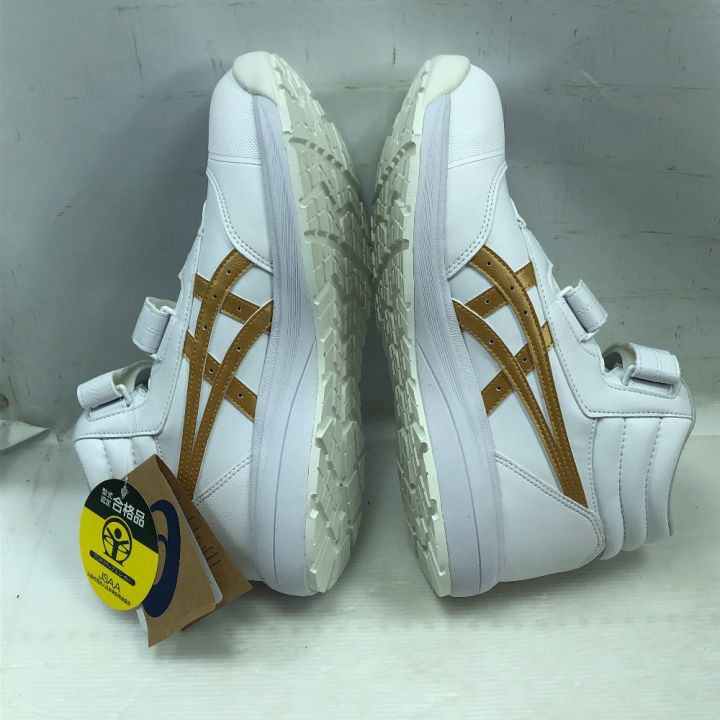 ASICS 安全靴　ホワイト/ゴールド asics アシックス 工具関連用品 安全靴 未使用品(S) 27.5cm CP312