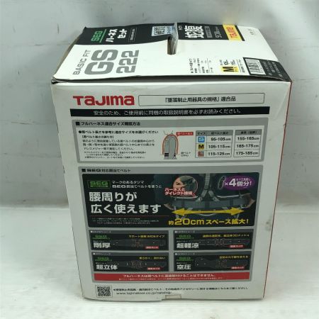  TAJIMA タジマ 工具関連用品 フルハーネス型安全帯 未使用品(S) 蛇腹ダブルランヤード Mサイズ GS222 ブラック