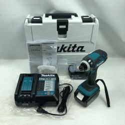 ◇◇ MAKITA マキタ 締め付け工具 インパクトドライバ 充電器・充電池2個・ケース付 TD149DRFX ブルー Aランク