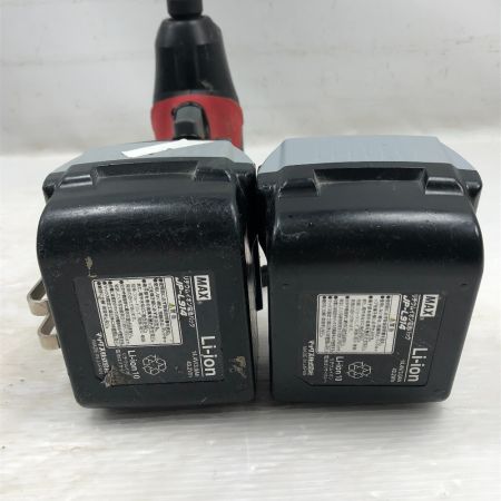  MAX マックス 締め付け工具 インパクトドライバ 充電器・充電池2個・ケース付 PJ-SD101 レッド