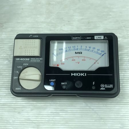  HIOKI 工具関連用品 絶縁抵抗計 IR4032 ブラック