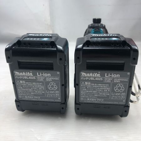  MAKITA マキタ 締め付け工具 インパクトドライバ 未使用品(S) 付属品完備 コードレス式 40v TD002GRDX ブルー
