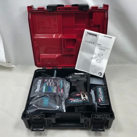  MAKITA マキタ 締め付け工具 インパクトドライバ 未使用品(S) 付属品完備 コードレス式 40v TD002GRDXB ブラック