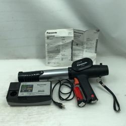 ◇◇ Panasonic パナソニック 工具関連用品 電動シーリングガン 充電器・充電池2個付 コードレス式 EZ3651X ブラック Cランク