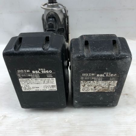  HITACHI 日立 締め付け工具 インパクトドライバ 充電器・充電池2個・ケース付 WH14DSL2 ブラック