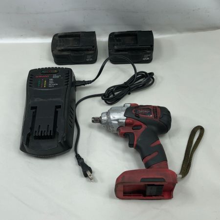  信濃機販 締め付け工具 インパクトレンチ 充電器・充電池2個 SI-165W レッド