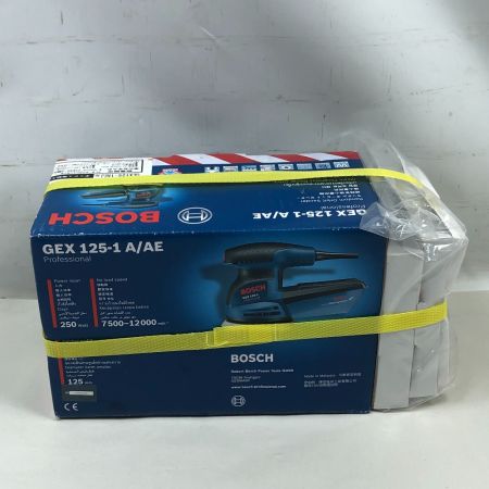  BOSCH ボッシュ 工具関連用品 ランダムアクションサンダー 未使用品(S) ポリッシングアクセサリー付 GEX125-1AEJ ブルー