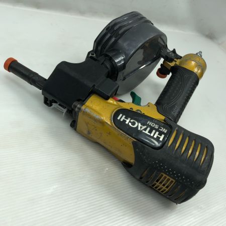  HITACHI 日立 工具 エアツール ロール釘打機 ケース付 高圧 NC50H ブラック