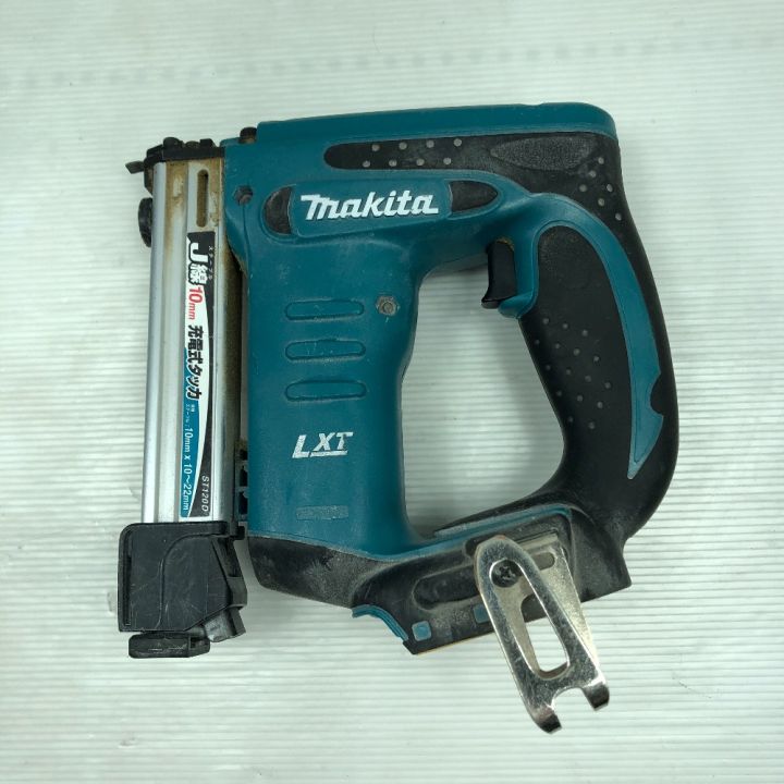 【引取限定】マキタ　ST120D　充電式タッカ　中古【うるま市田場】 MAKITA マキタ 電動工具 充電式タッカ 充電池・ケース付き ST120D