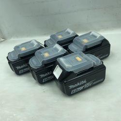 ◇◇ MAKITA マキタ 工具関連用品 バッテリー 未使用品(S) ５個セット BL1860B ブラック Sランク