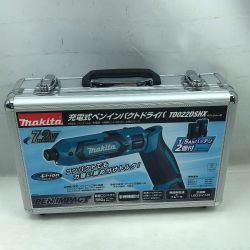 ◇◇ MAKITA マキタ 締め付け工具 インパクトドライバ 充電器・充電池1個・ケース付 TD022D ブルー Cランク